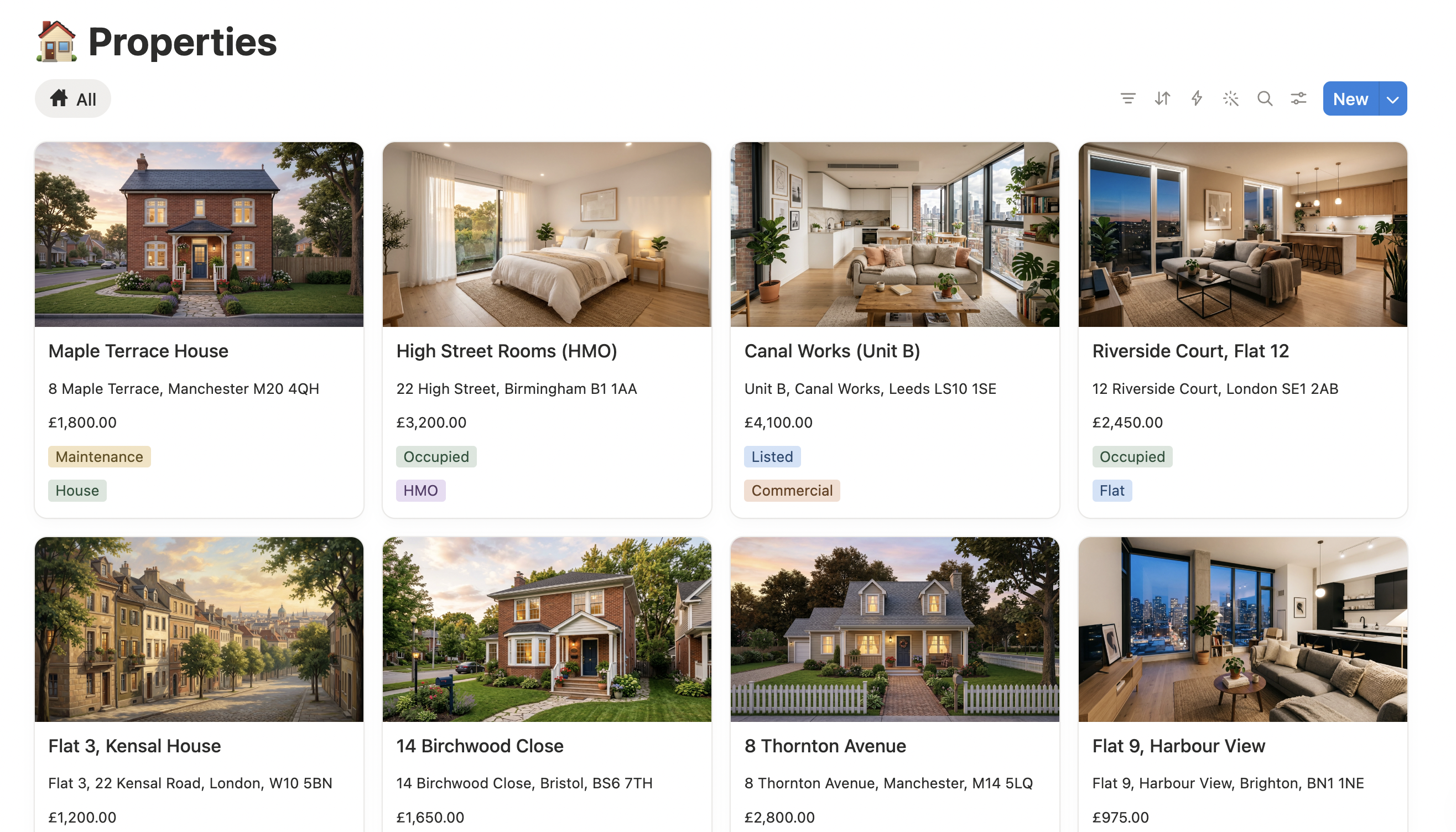 Property OS — Notion workspace screenshot