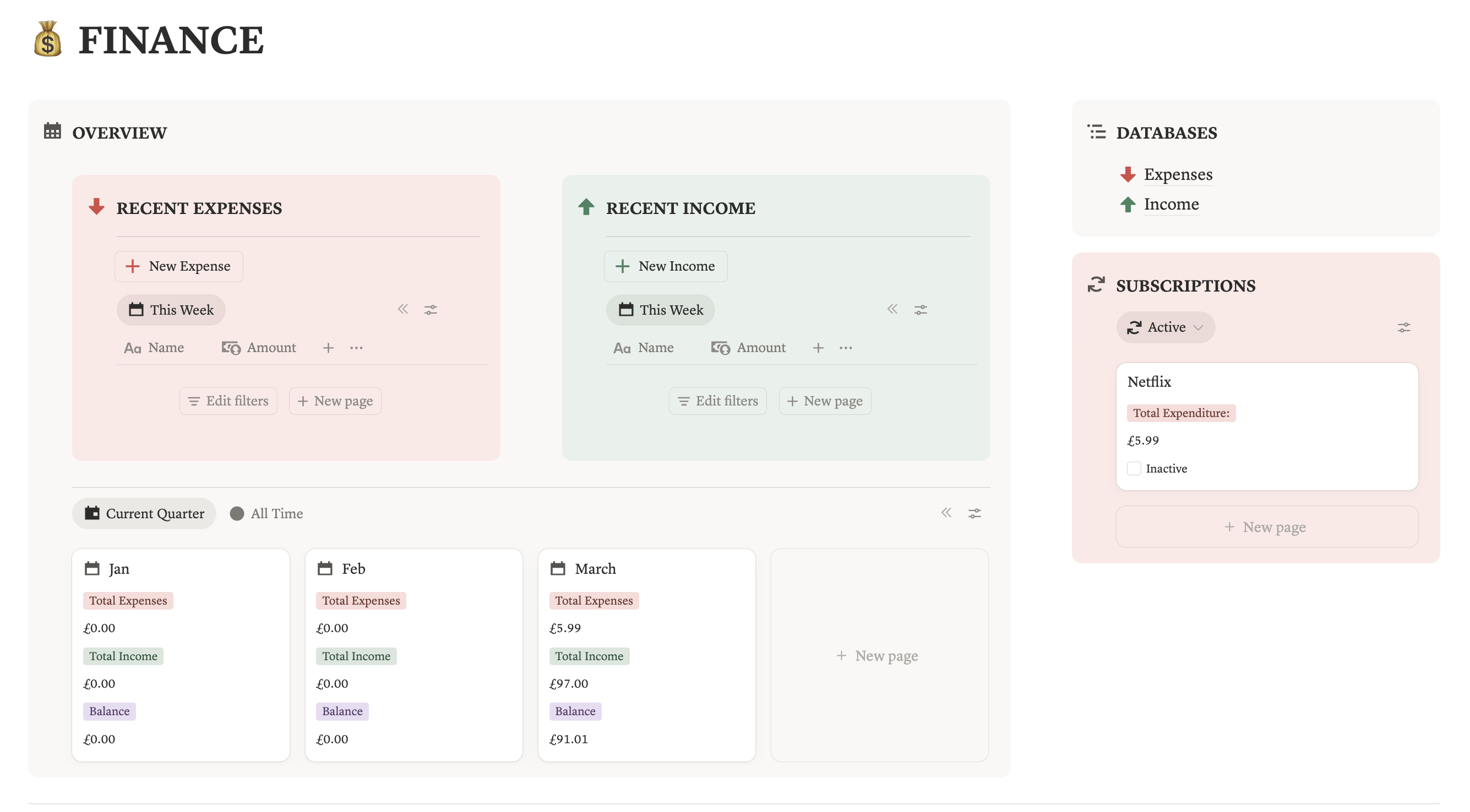 Solopreneur HQ — Notion workspace screenshot